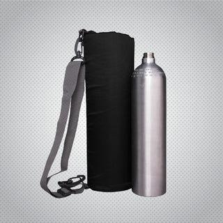 Carrying bag for one calibration gas cylinder