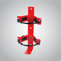 Wall mount bracket for calibration gas cylinders