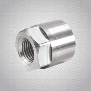 Cylinder fill adapter, 1/4 inch NPT female to C-10 female, stainless steel