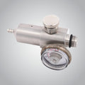 Push button calibration gas regulator, C-10, stainless steel