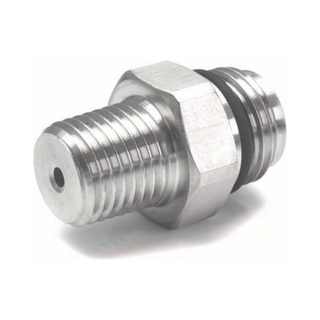 Cylinder Fill Adapter — 1/4" NPT to C-10, Stainless Steel